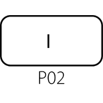 Štítek ST22-1901 pro tlačítko se samočinným návratem - Provedení