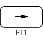 Держатель шильдиков ST22-1901 для кнопок с толкателем с самовозвратом - Исполнение