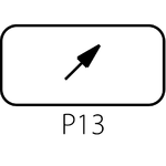 Štítek ST22-1901 pro tlačítko se samočinným návratem - Provedení