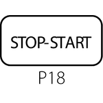 Шильдик ST22-7201 для постов и кнопок управления - Исполнение