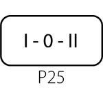 Štítek ST22-1901 pro přepínače nebo hlavice s klíčem - Provedení
