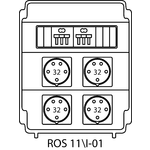 Steckdosenverteiler ROS 11\I mit Absicherungen - 01