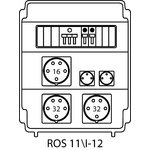 Steckdosenverteiler ROS 11\I mit Absicherungen - 12