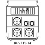 Steckdosenverteiler ROS 11\I mit Absicherungen - 14