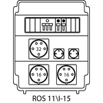 Steckdosenverteiler ROS 11\I mit Absicherungen - 15