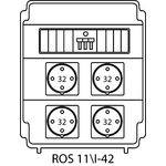 Rozvodná krabice ROS 11/I s jističi - 42