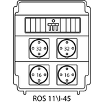 Rozvodná krabice ROS 11/I s jističi - 45