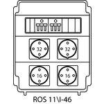 Steckdosenverteiler ROS 11\I mit Absicherungen - 46