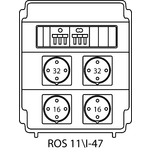 Steckdosenverteiler ROS 11\I mit Absicherungen - 47