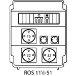 Steckdosenverteiler ROS 11\I mit Absicherungen - 51
