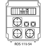 Steckdosenverteiler ROS 11\I mit Absicherungen - 54