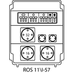 Steckdosenverteiler ROS 11\I mit Absicherungen - 57