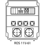 Steckdosenverteiler ROS 11\I mit Absicherungen - 61