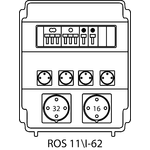 Steckdosenverteiler ROS 11\I mit Absicherungen - 62