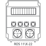 Steckdosenverteiler ROS 11\X ohne Absicherungen - 22