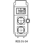Steckdosenverteiler ROS 5\I mit Absicherungen - 54