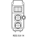Distribution board ROS 5\X without protection - 14