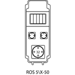Steckdosenverteiler ROS 5\X ohne Absicherungen - 50