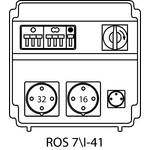 Steckdosenverteiler ROS 7\I mit Absicherungen - 41