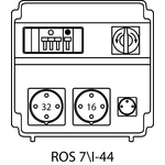 Steckdosenverteiler ROS 7\I mit Absicherungen - 44