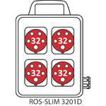 Ящик (щит) распределительный SLIM с ручкой - 3201D
