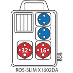 SLIM-Schaltschrank mit Schauglas für Schutzeinrichtungen und Griff - 1602DA