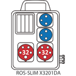 SLIM-Schaltschrank mit Schauglas für Schutzeinrichtungen und Griff - 3201DA