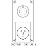 Пристрій типу GB01 (Розетка з вимикачем і механічним блокуванням в корпусі) - R51