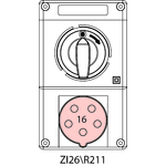 Montageset ZI2 mit Trennschalter 0-I - 26\R211