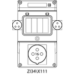Switch socket ZI3 without protection - 34\X111