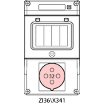 Switch socket ZI3 without protection - 36\X341