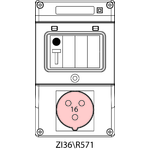 Switch socket ZI3 with miniature circuit breaker - 36\R571