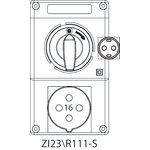 Инсталационен комплект ZI2 с прекъсвач 0-I (SCHUKO) - 23\R111-S