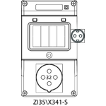 Пристрій ввідно-розпридільчий ZI3 без захисних елементів (SCHUKO) - 35\X341-S