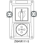 Инсталационен комплект ZI с прекъсвач 0-I (SCHUKO) - 04\R111-S