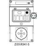 Инсталационен комплект ZI3 с максимално токова защита (SCHUKO) - 35\R341-S