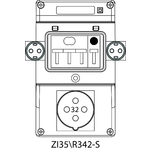 Инсталационен комплект ZI3 с максимално токова защита (SCHUKO) - 35\R342-S