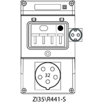 Switch socket ZI3 with miniature circuit breaker (SCHUKO) - 35\R441-S