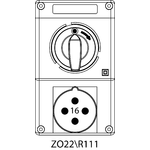 Switch receptacle ZO with disconnector - 22\R111