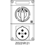 Switch receptacle ZO with disconnector - 22\R121