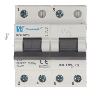 Modularer Schalter Netzwerk-Aggregat 2-polig SPMP\2P63 - Produktfoto