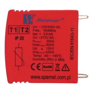 Varistorový svodič přepětí typu 1 + 2 (třída B + C) čtyřpólový SPMO30B + C \ 4P - Obrázek výrobku