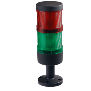 Сигнальная колонна 70 мм комплектная LED красный/зеленый - Изображение изделия