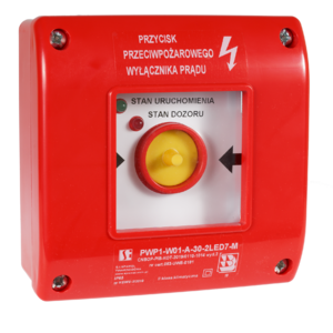 Handdrucktaster für Brandschutzschalter PWP1 mit Zertifikat - Produktfoto