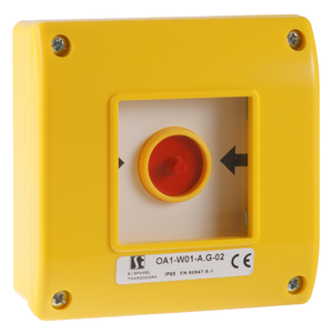 Ручна кнопка аварійна OA1 (корпус жовтий) - Зображення виробу 