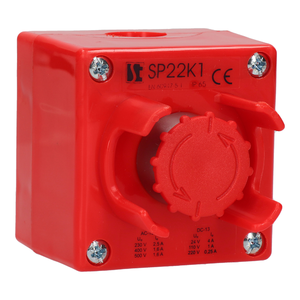 K1 control station with a cover, with an emergency push button SP22K1C\051 - Product picture