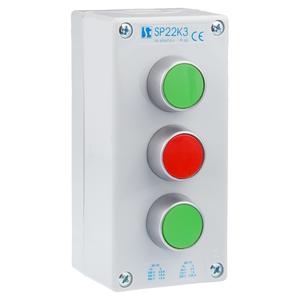 Пост управления K3 с кнопками СТАРТ I - СТОП - СТАРТ II SP22K3\02 - Изображение изделия
