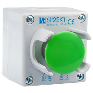 Касета за управление K1 с бутон START SP22K1\26 и херметична предпазна обвивка - Снимка на изделието