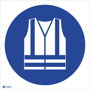 Safety vest must be worn, with a legend - Снимка на изделието