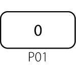 Schild ST22-1901 für Komplett-Taster mit Druckknopf mit Selbstrückgang - Ausführung